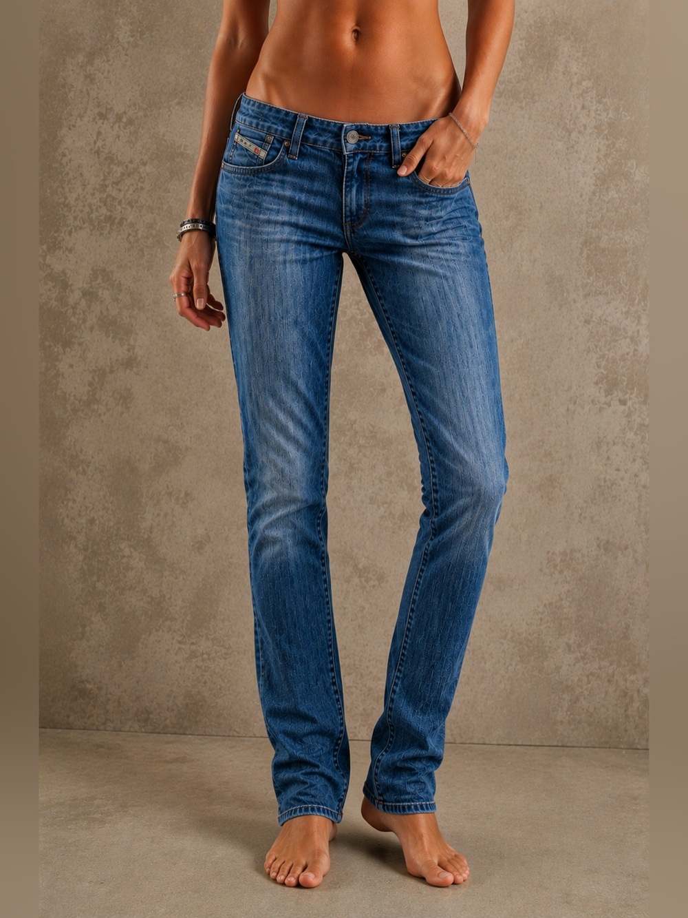 👖Diesel Matic Jeans Womens 29 Slim Tapered Low Rise Blue Denim 008N4